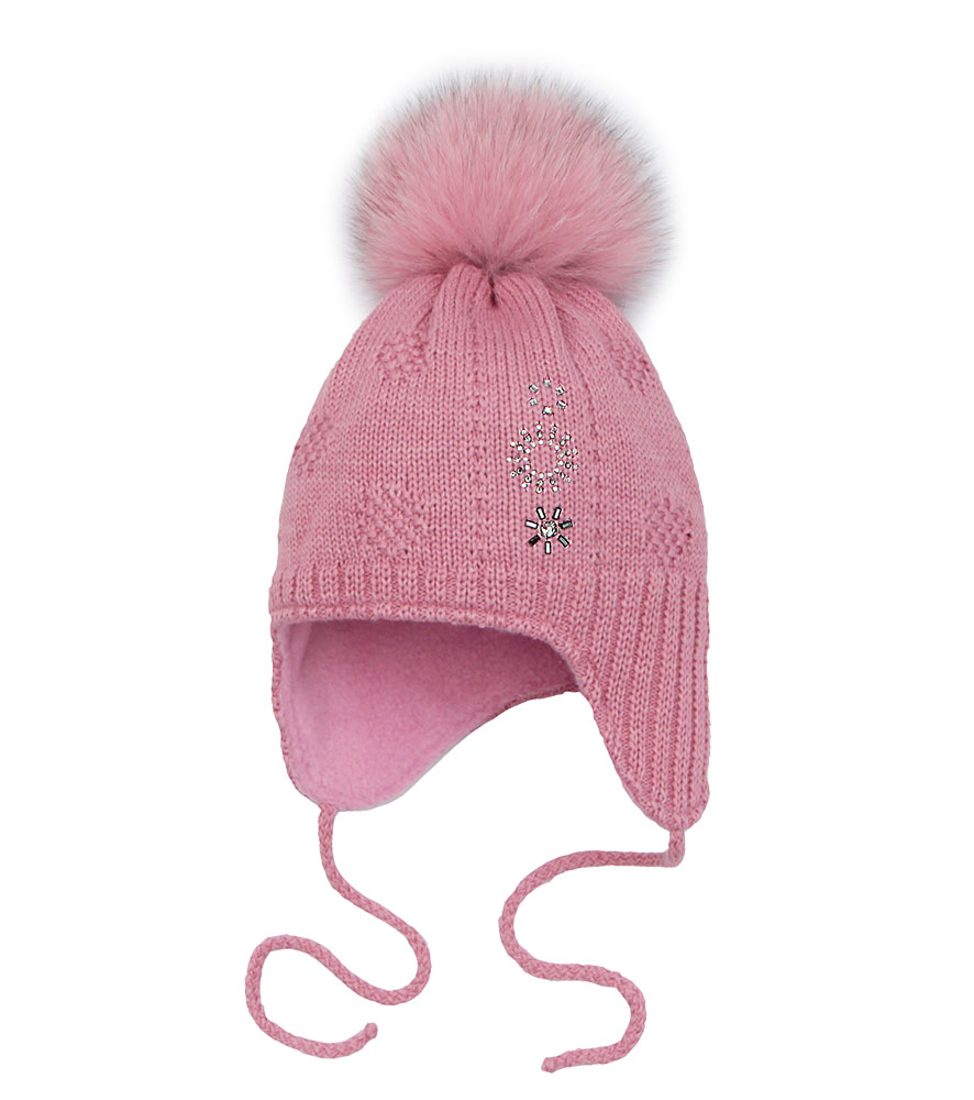 Детская шапка PILGUNI P23-705SA темно-розовая