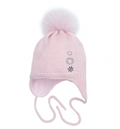 Детская шапка PILGUNI P23-705SA светло-розовая